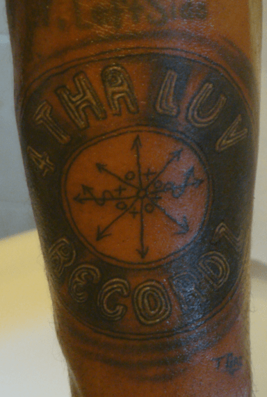 4ThaLuvLogo™ - tat work by My cousin, artist Reggie Jesse @Adorn Studios